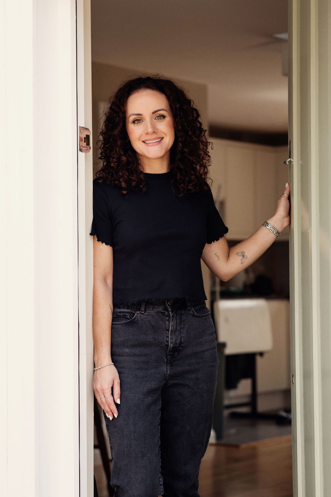 Kayleigh Rowett, founder of Petite Ink Academy, in her Essex studio